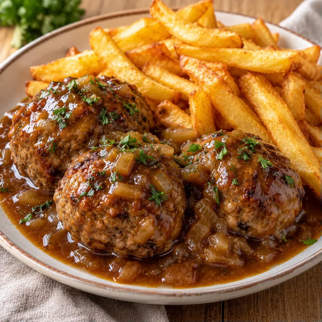 Boulets sauce et frites