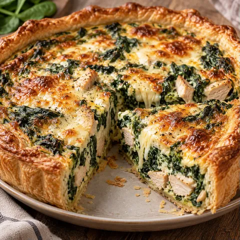 Épinards poulet fromage