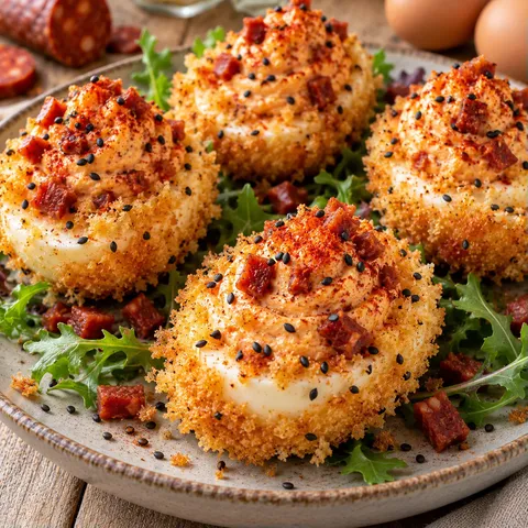 Mimosa chorizo croustillant