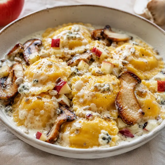 Ravioli potiron crémeux