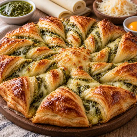 fromage pesto feuilleté