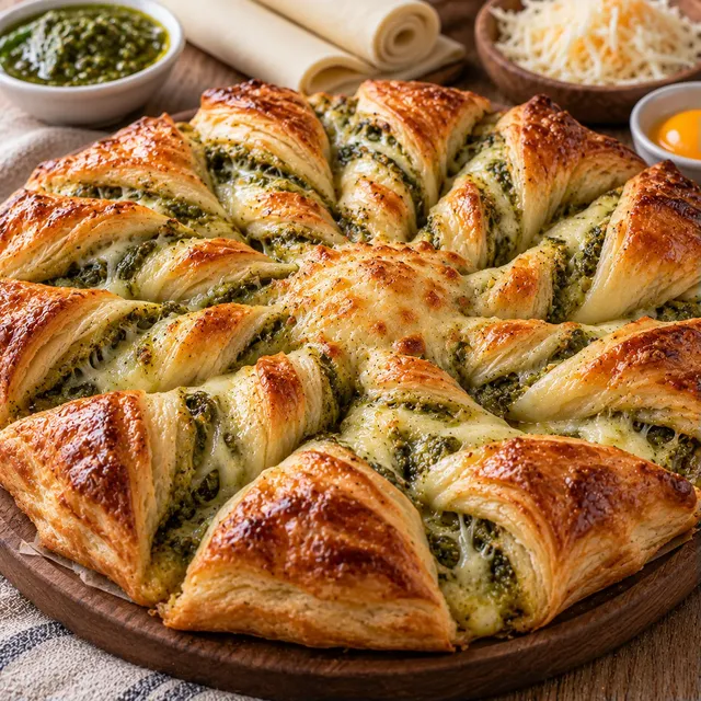 fromage pesto feuilleté