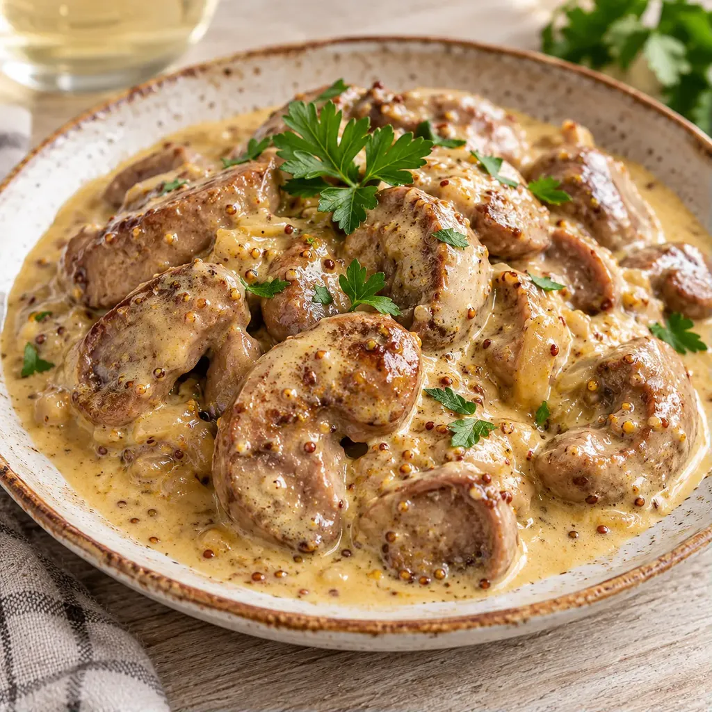 veau sauce moutarde
