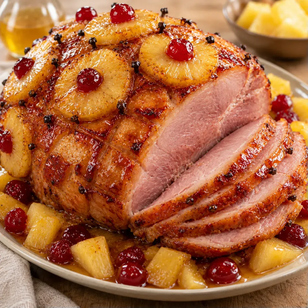 Ananas Cerises Jambon