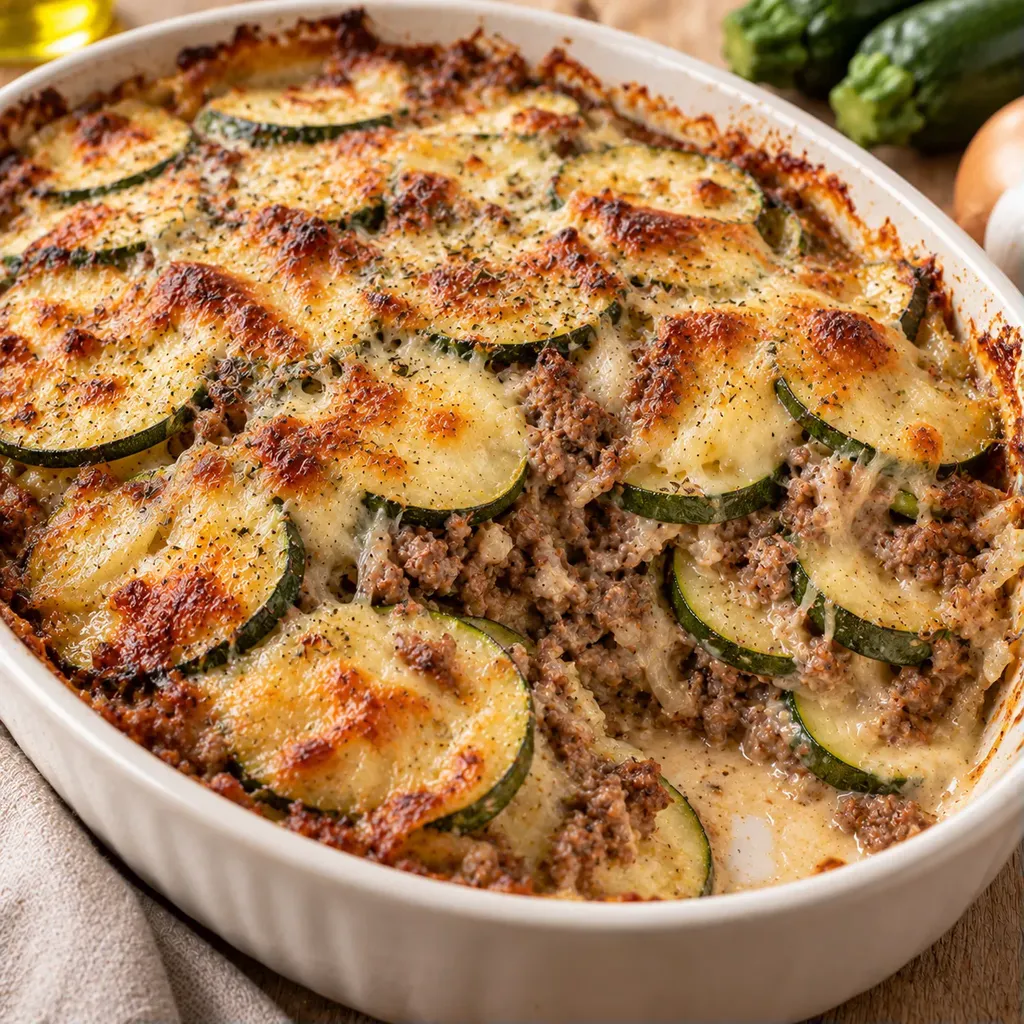 courgettes gratin viande