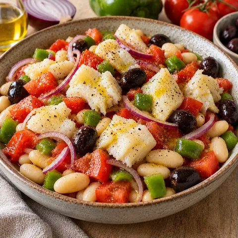 Catalane haricots morue