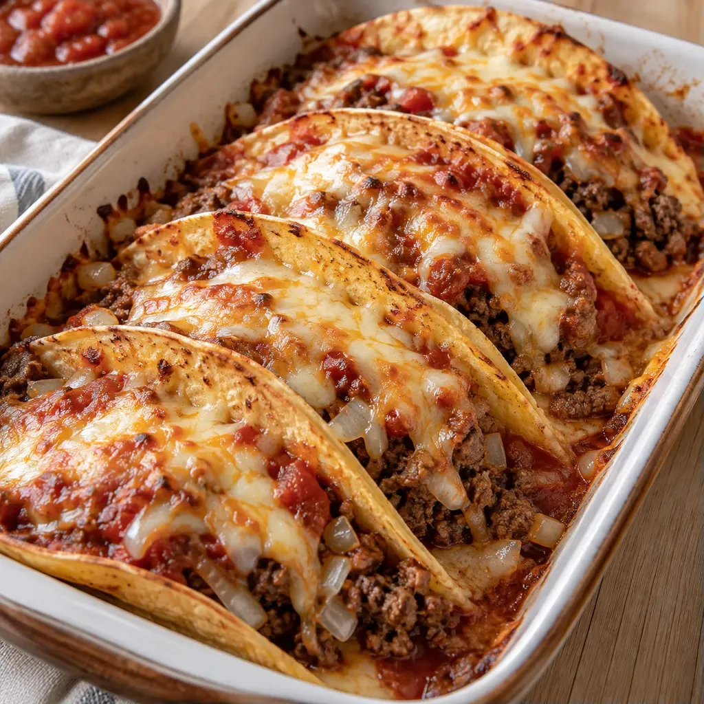 Tacos faciles gratinés