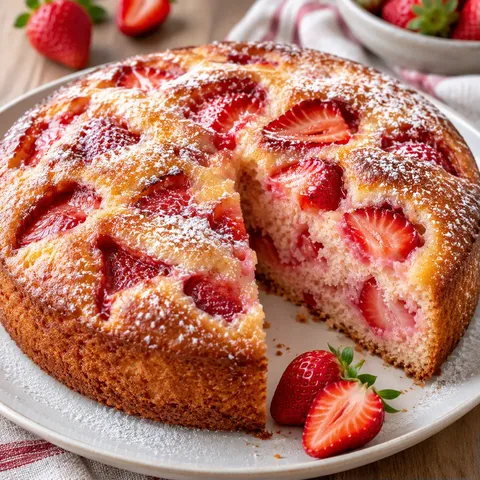 Moelleux fraises facile
