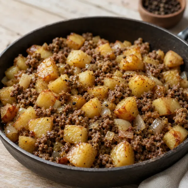 Bœuf et Pommes Rissolées