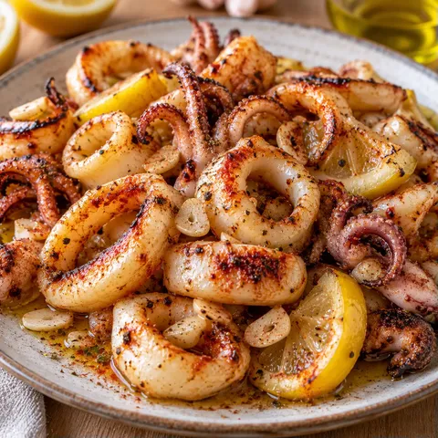 calamars citron grillés