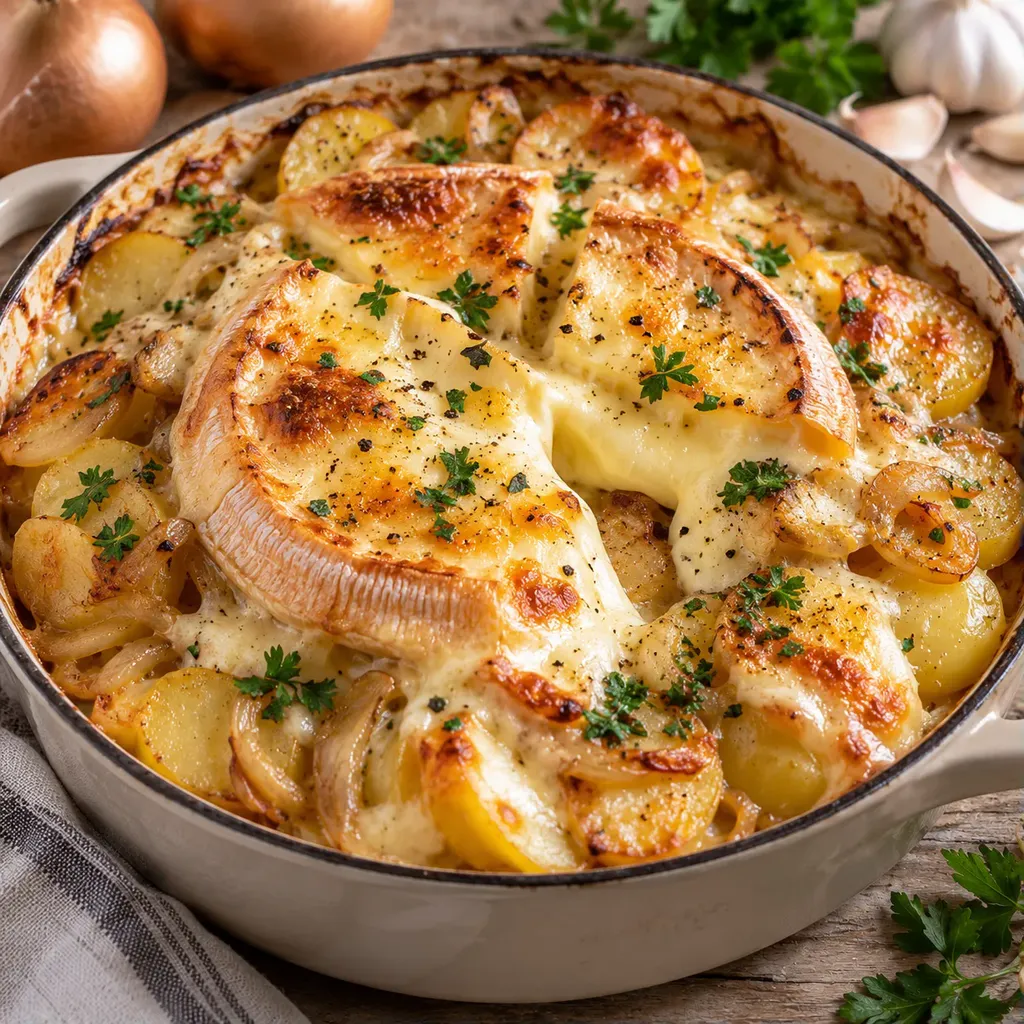 Pommes et reblochon fondants