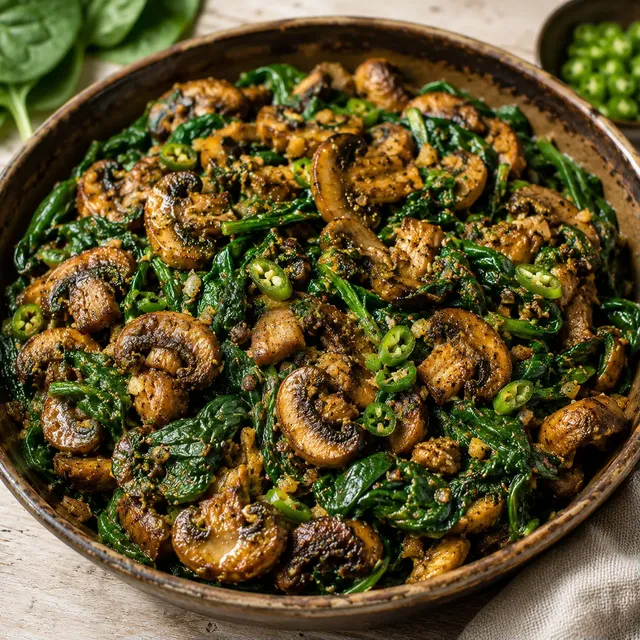 Curry champignons épicé