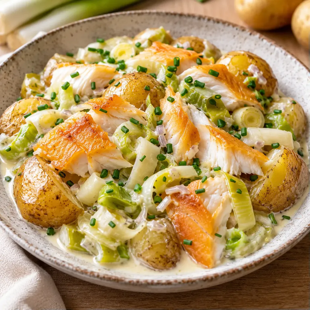 Haddock et pommes tièdes