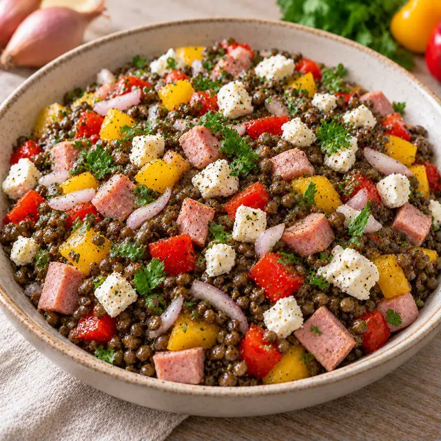 Lentilles échalote fraîcheur