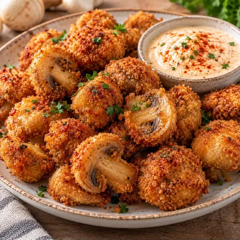 champignons croustillants paprika