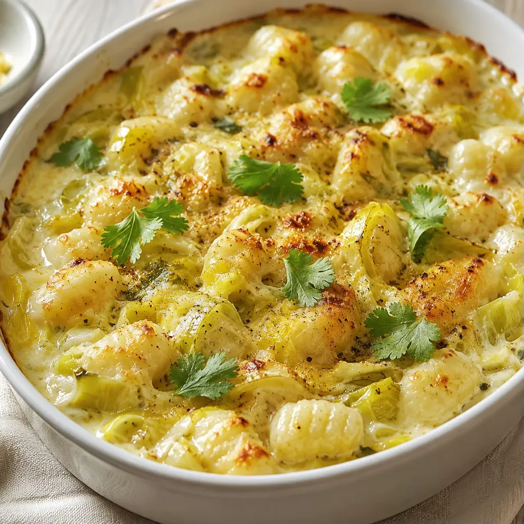 gnocchi poireaux au four