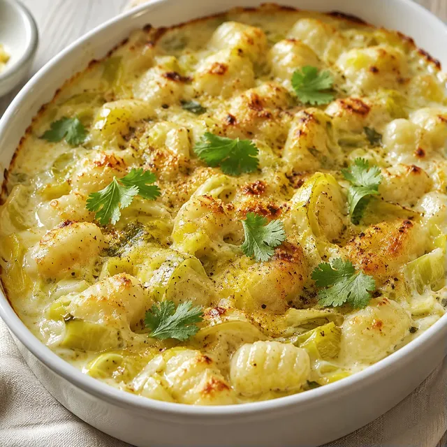 gnocchi poireaux au four