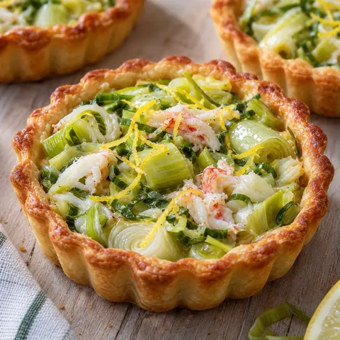 Poireaux crabe citron