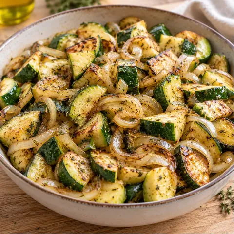 Poêlée courgettes oignon