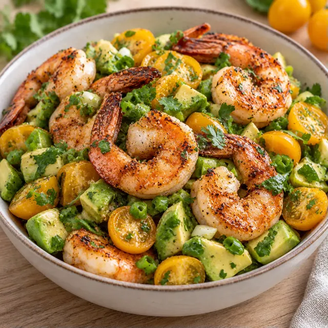 Grillées avocat crevettes