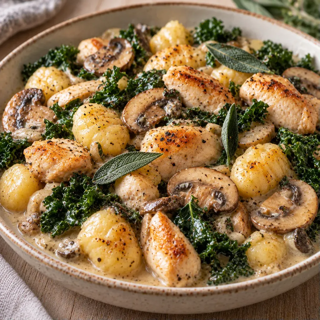 poulet kale gnocchis