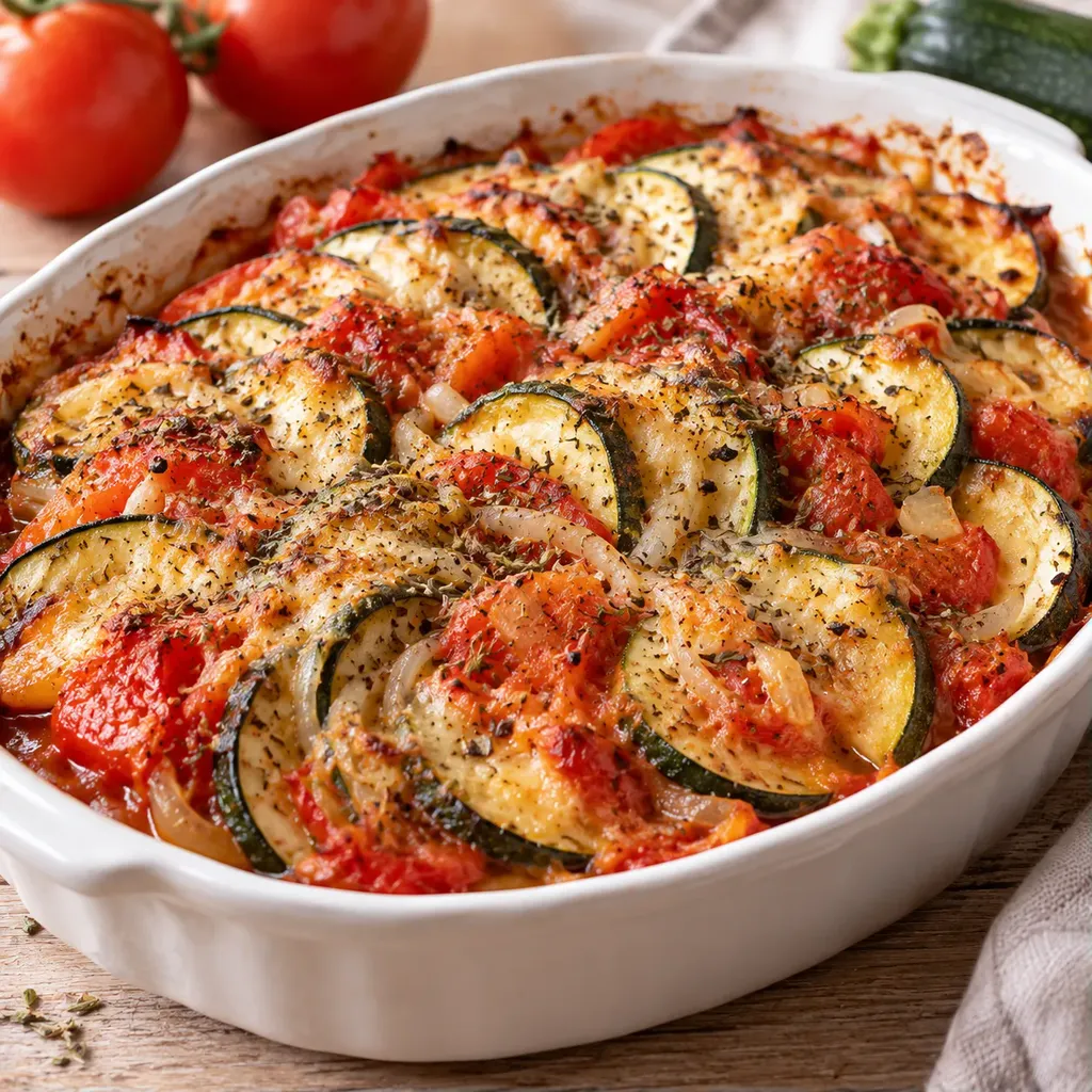Courgettes tomates fondantes