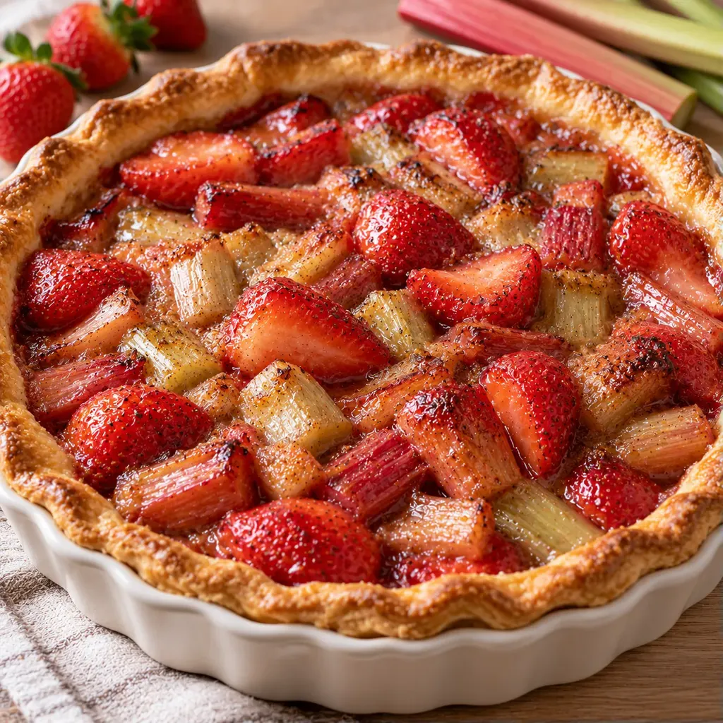 Fraises rhubarbe beurre