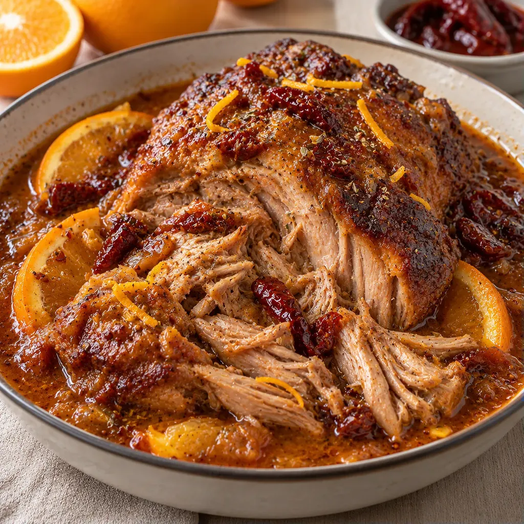 Porc orange piment doux