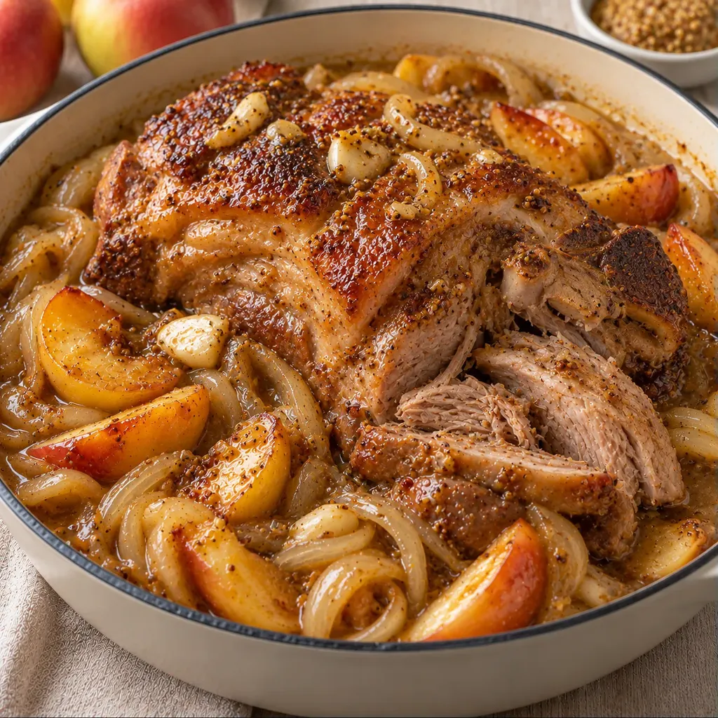 Porc braisé aux pommes