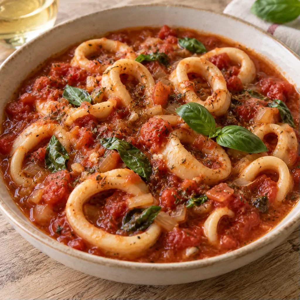Encornets sauce fondante