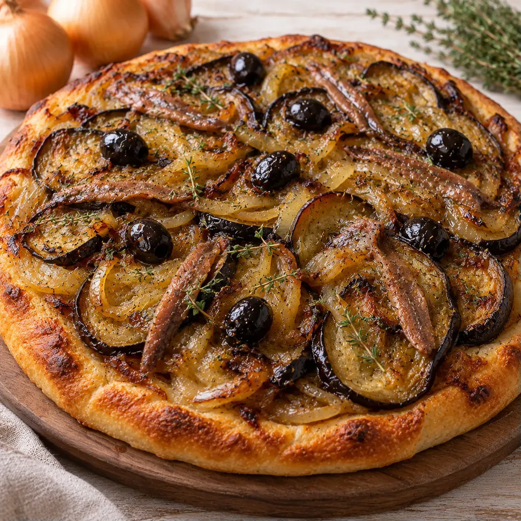 Aubergine oignon thym