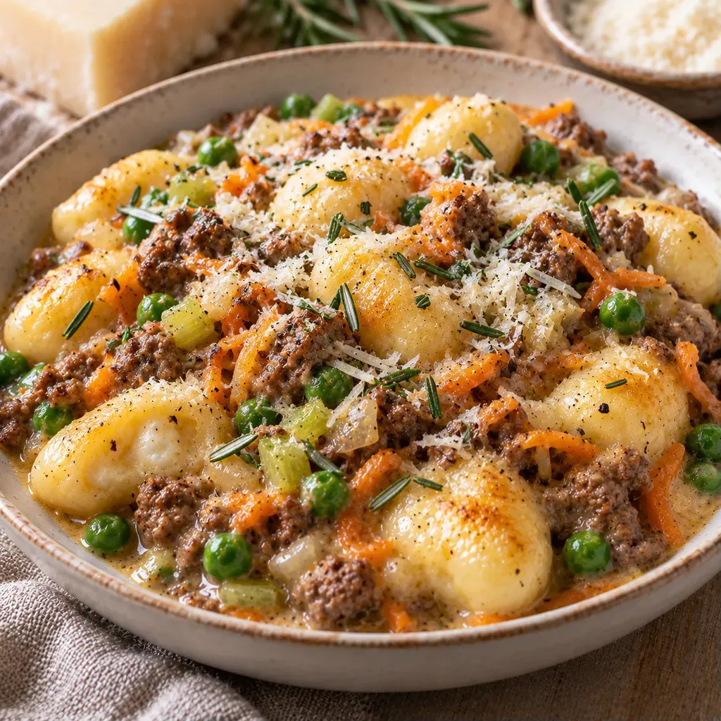 Gnocchis fondants boeuf