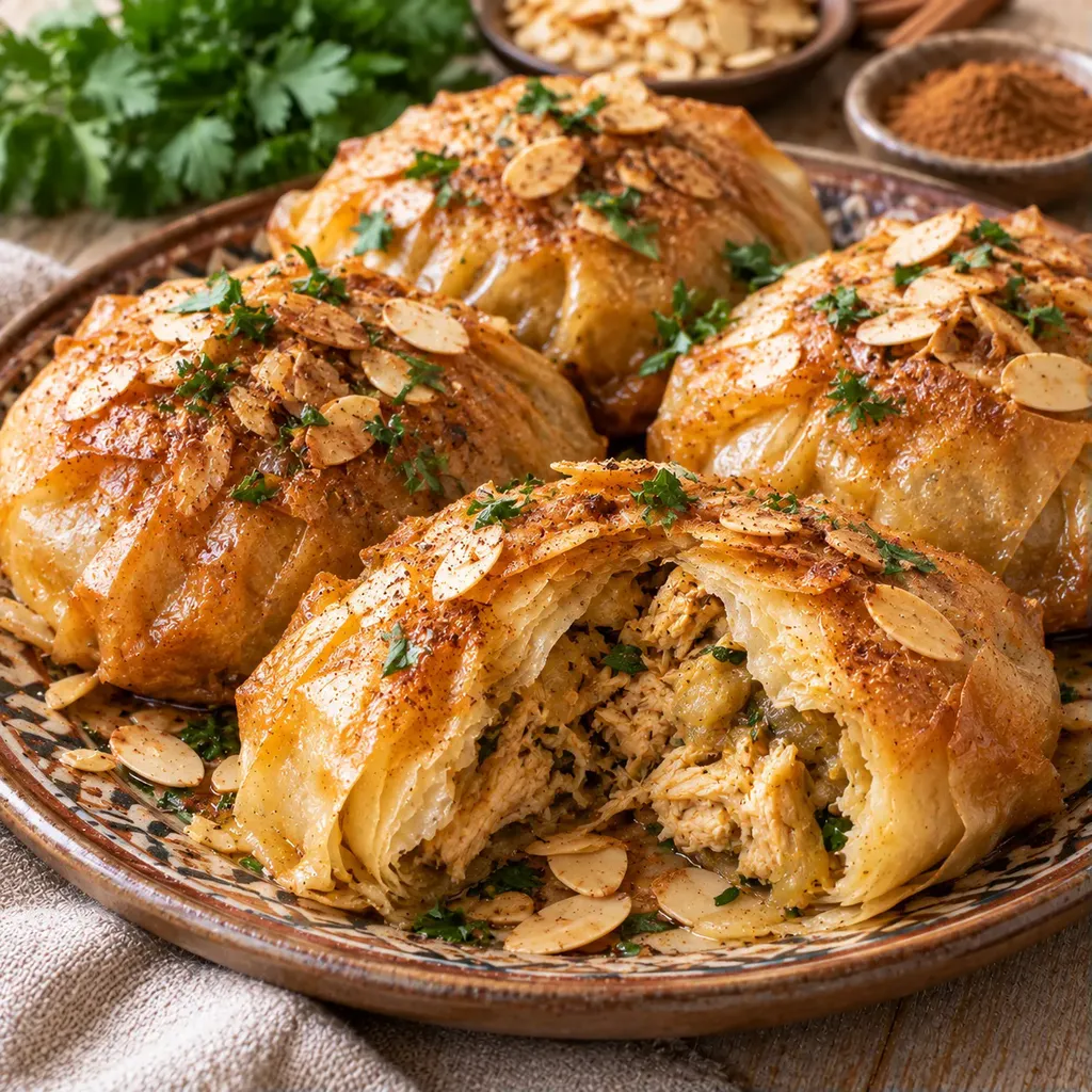 Poulet feuilleté cannelle