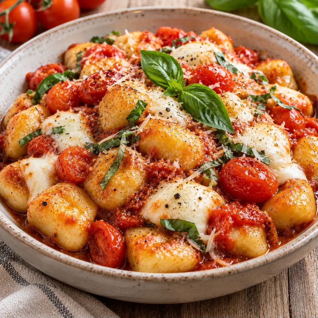Gnocchis tomates mozzarella