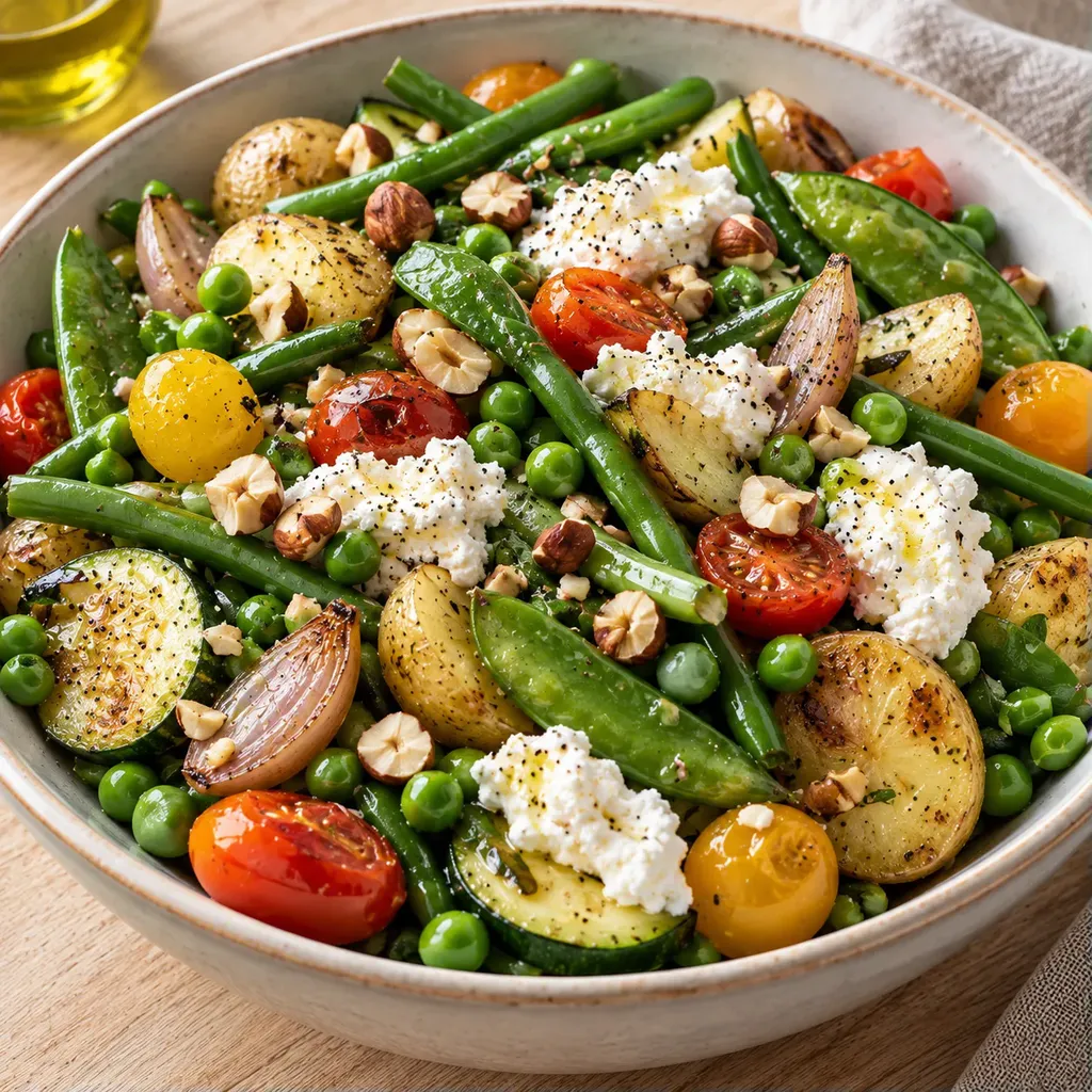 Légumes tièdes ricotta