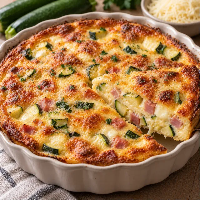 Courgettes Jambon Clafoutis
