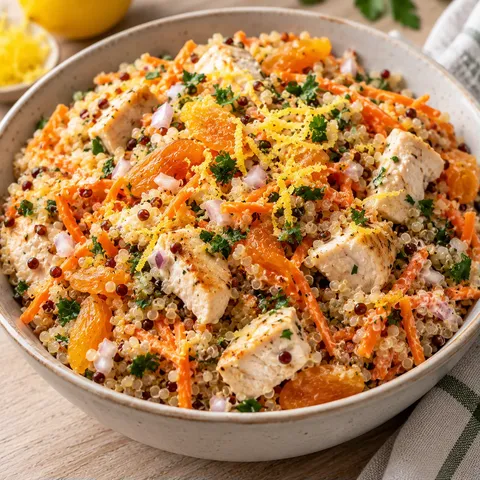 Poulet quinoa abricots