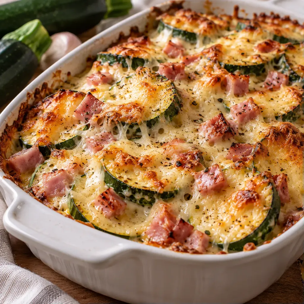 Gratin Courgettes Jambon Comté