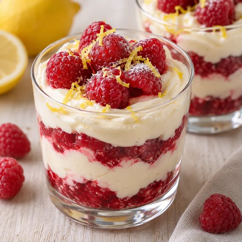 Mascarpone aux framboises