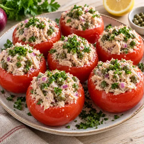 Thon câpres tomates fraîches