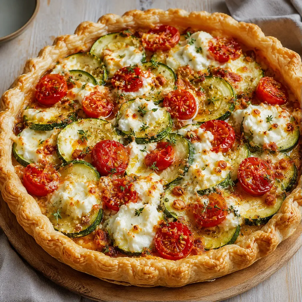 Courgettes tomates chèvre