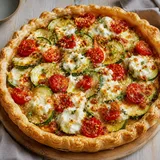 Courgettes tomates chèvre