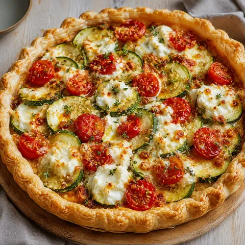 Courgettes tomates chèvre