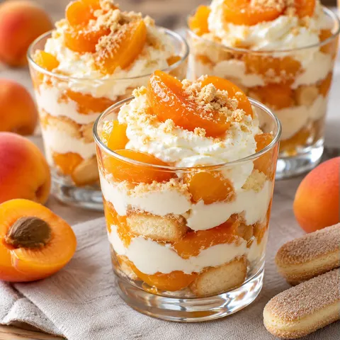 Abricots en verrines