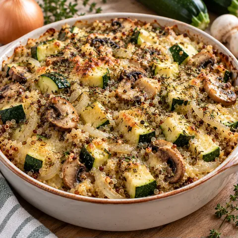Courgettes quinoa fondant