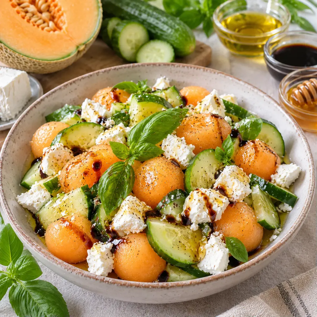 Melon chèvre miel frais