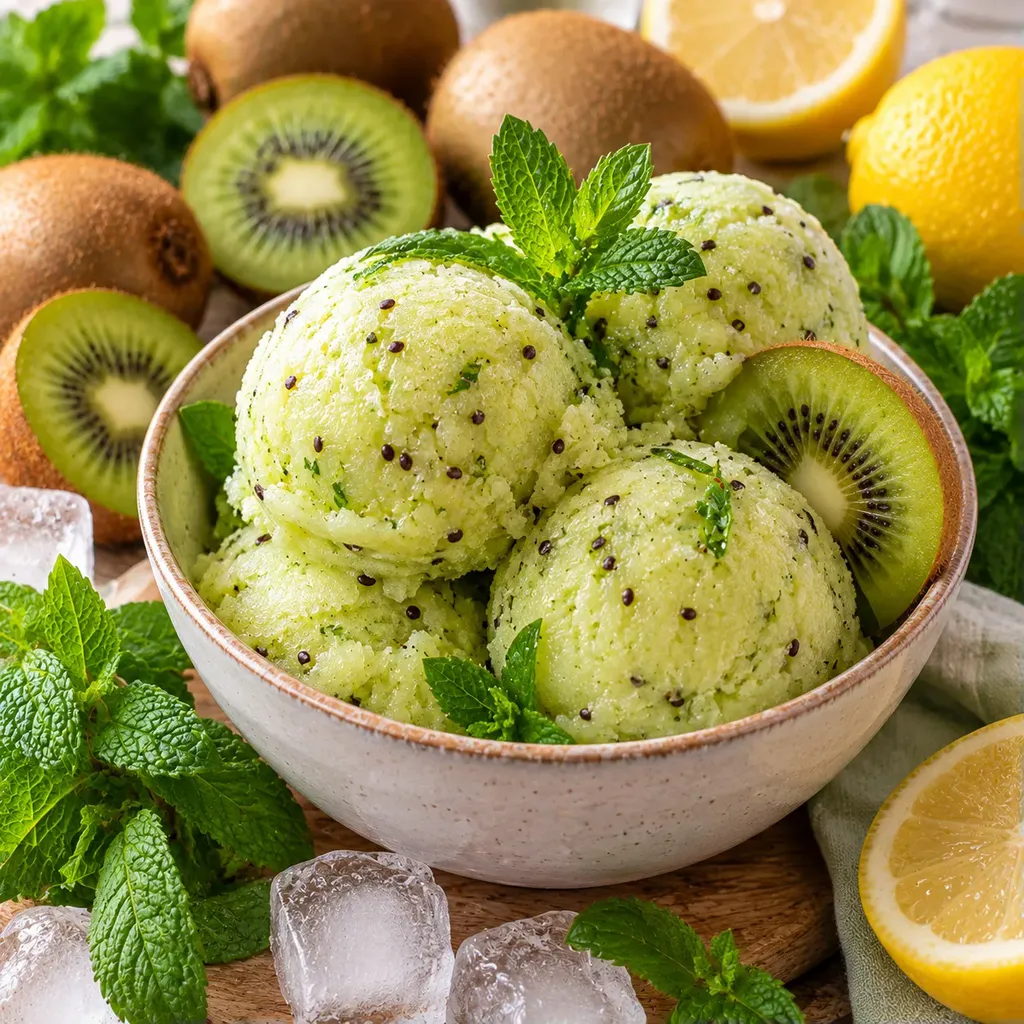 Kiwi menthe glace