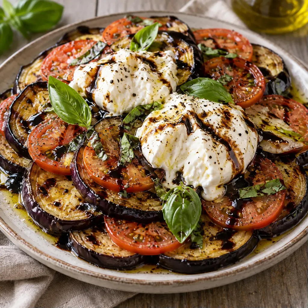 Aubergine Burrata Balsamique