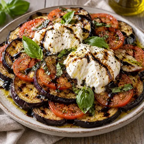Aubergine Burrata Balsamique