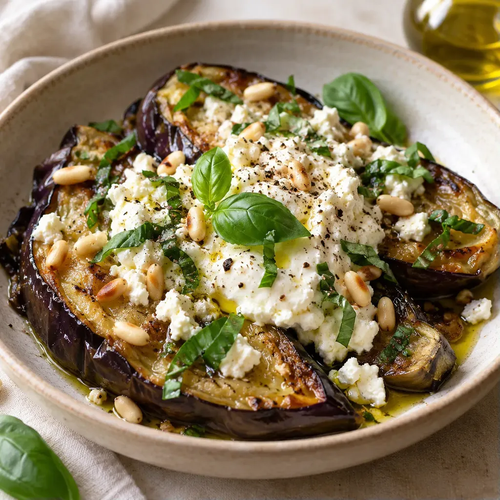 Feta Basilic Aubergines